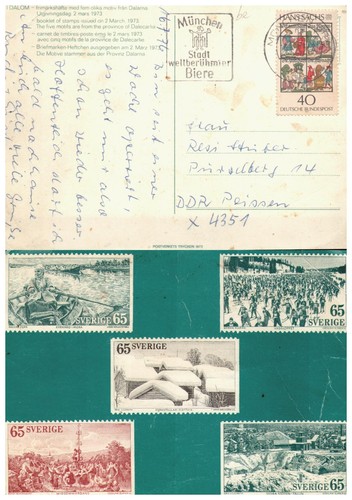 Cartolina dalom 1976 - i,